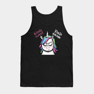 Kinda Sweet, Kinda Savage Unicorn Tank Top